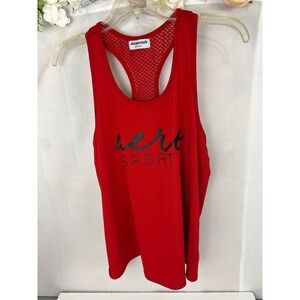 Aeropostale Sport Womens Red Mesh Racerback Tank Top WX1803-6C0-AAA Small